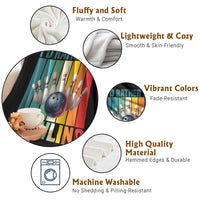 Funny Bowling Quote Throw Blanket Id Rather Be Bowling Gift - Wonder Print Shop