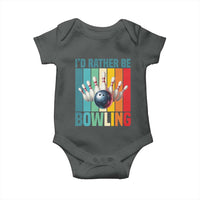 Funny Bowling Quote Baby Onesie Id Rather Be Bowling Gift - Wonder Print Shop