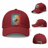 Funny Bowling Quote Baseball Cap Id Rather Be Bowling Gift