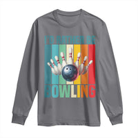 Funny Bowling Quote Long Sleeve Shirt Id Rather Be Bowling Gift - Wonder Print Shop