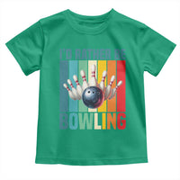 Funny Bowling Quote Toddler T Shirt Id Rather Be Bowling Gift - Wonder Print Shop