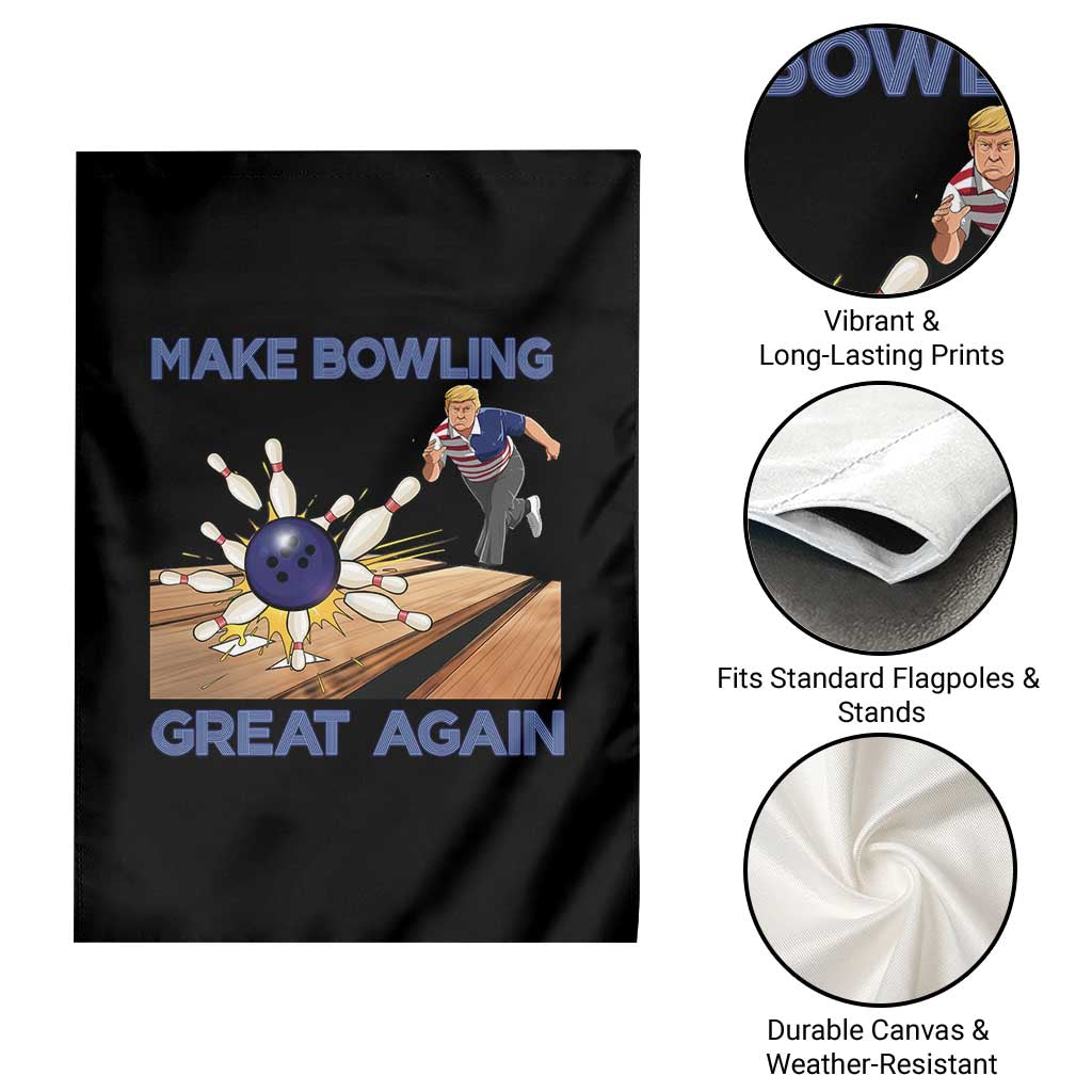 Make Bowling Great Again Garden Flag Funny Bowler Gift - Wonder Print Shop