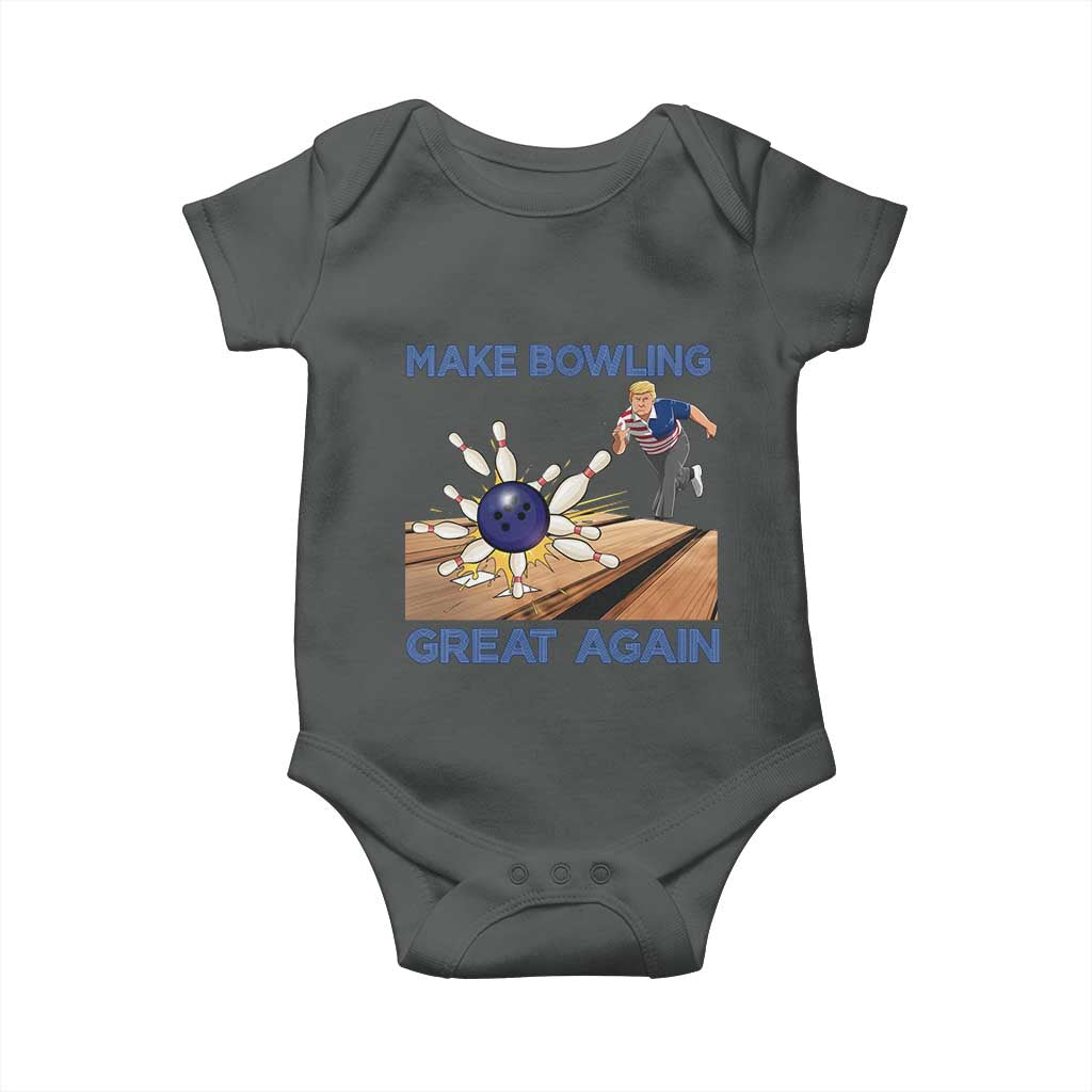 Make Bowling Great Again Baby Onesie Funny Bowler Gift - Wonder Print Shop