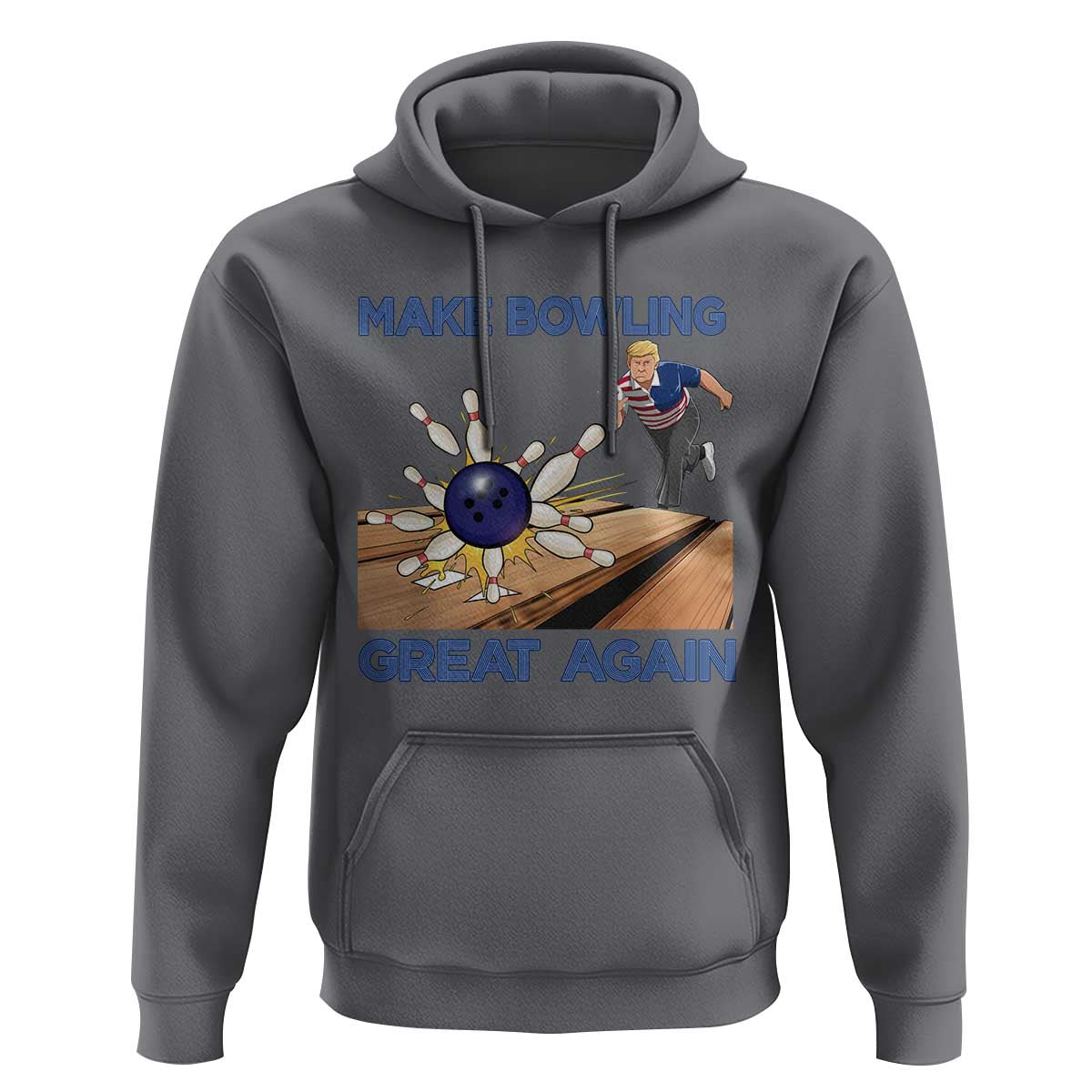 Make Bowling Great Again Hoodie Funny Bowler Gift - Wonder Print Shop