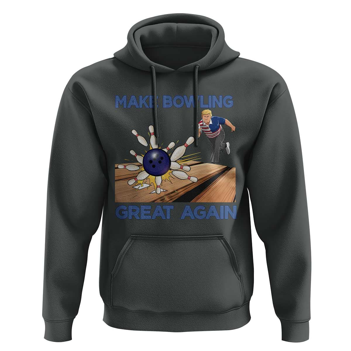 Make Bowling Great Again Hoodie Funny Bowler Gift - Wonder Print Shop
