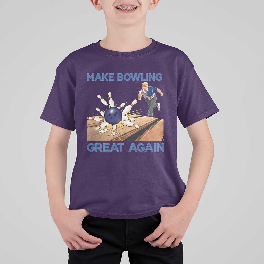 Make Bowling Great Again T Shirt For Kid Funny Bowler Gift - Wonder Print Shop