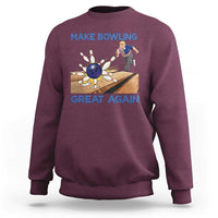 Make Bowling Great Again Sweatshirt Funny Bowler Gift - Wonder Print Shop