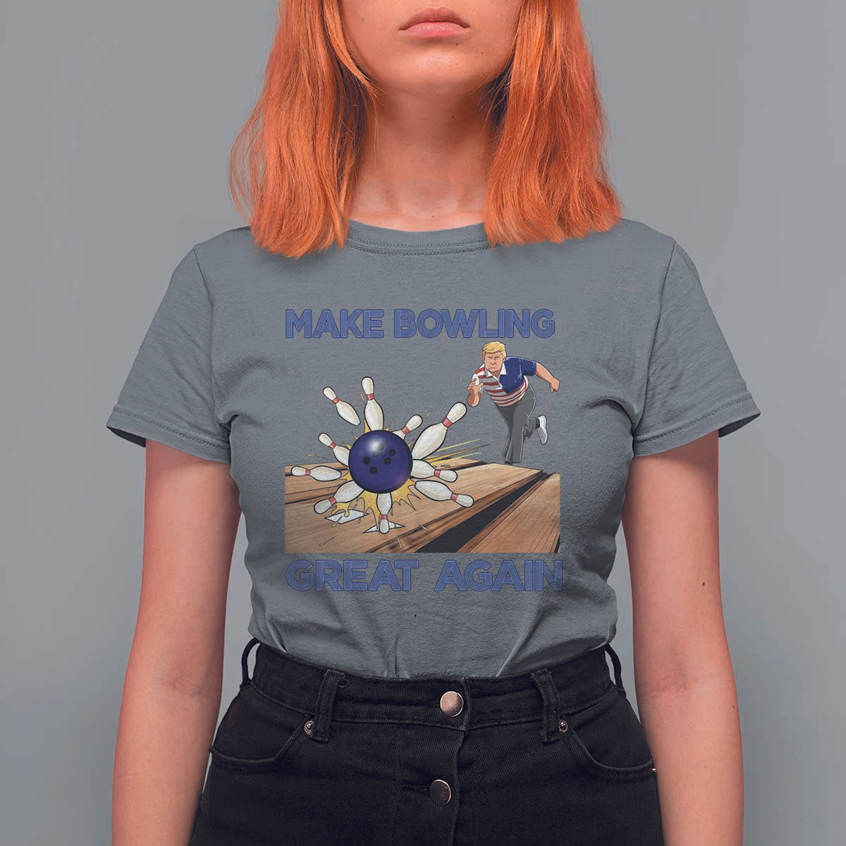 Make Bowling Great Again T Shirt For Women Funny Bowler Gift - Wonder Print Shop