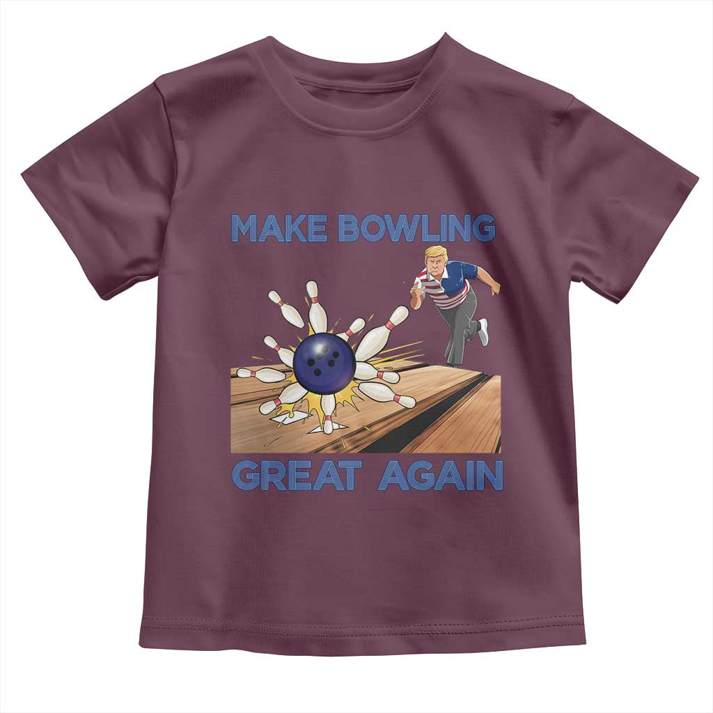Make Bowling Great Again Toddler T Shirt Funny Bowler Gift - Wonder Print Shop