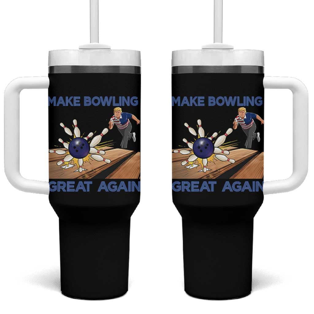 Make Bowling Great Again Tumbler With Handle Funny Bowler Gift - Wonder Print Shop