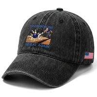 Make Bowling Great Again Washed Cotton Baseball Cap Funny Bowler Gift