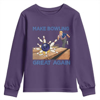 Make Bowling Great Again Youth Sweatshirt Funny Bowler Gift - Wonder Print Shop