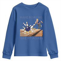 Make Bowling Great Again Youth Sweatshirt Funny Bowler Gift - Wonder Print Shop