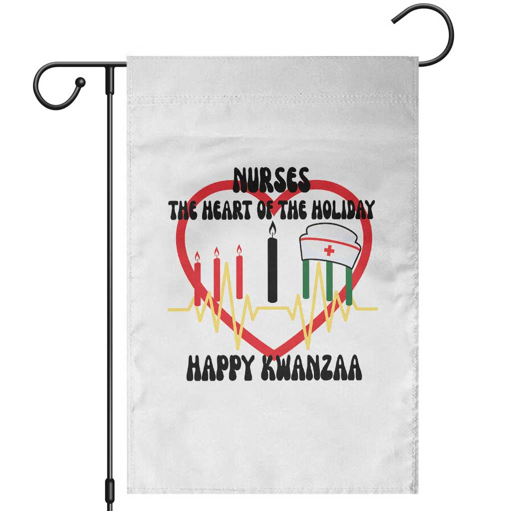 Nurse The Heart Of The Holiday Garden Flag Happy Kwanzaa Medical Gift - Wonder Print Shop