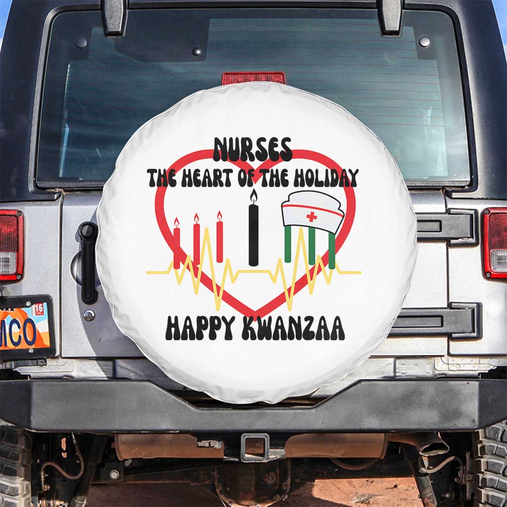 Nurse The Heart Of The Holiday Spare Tire Cover Happy Kwanzaa Medical Gift - Wonder Print Shop