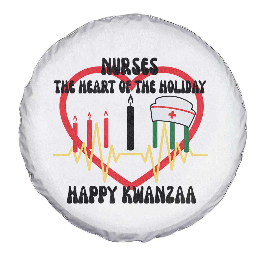 Nurse The Heart Of The Holiday Spare Tire Cover Happy Kwanzaa Medical Gift - Wonder Print Shop