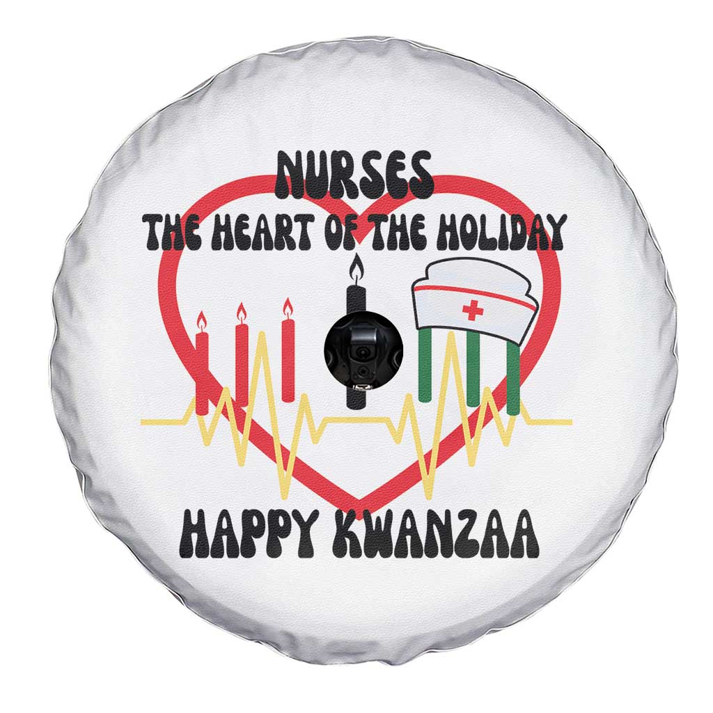Nurse The Heart Of The Holiday Spare Tire Cover Happy Kwanzaa Medical Gift - Wonder Print Shop