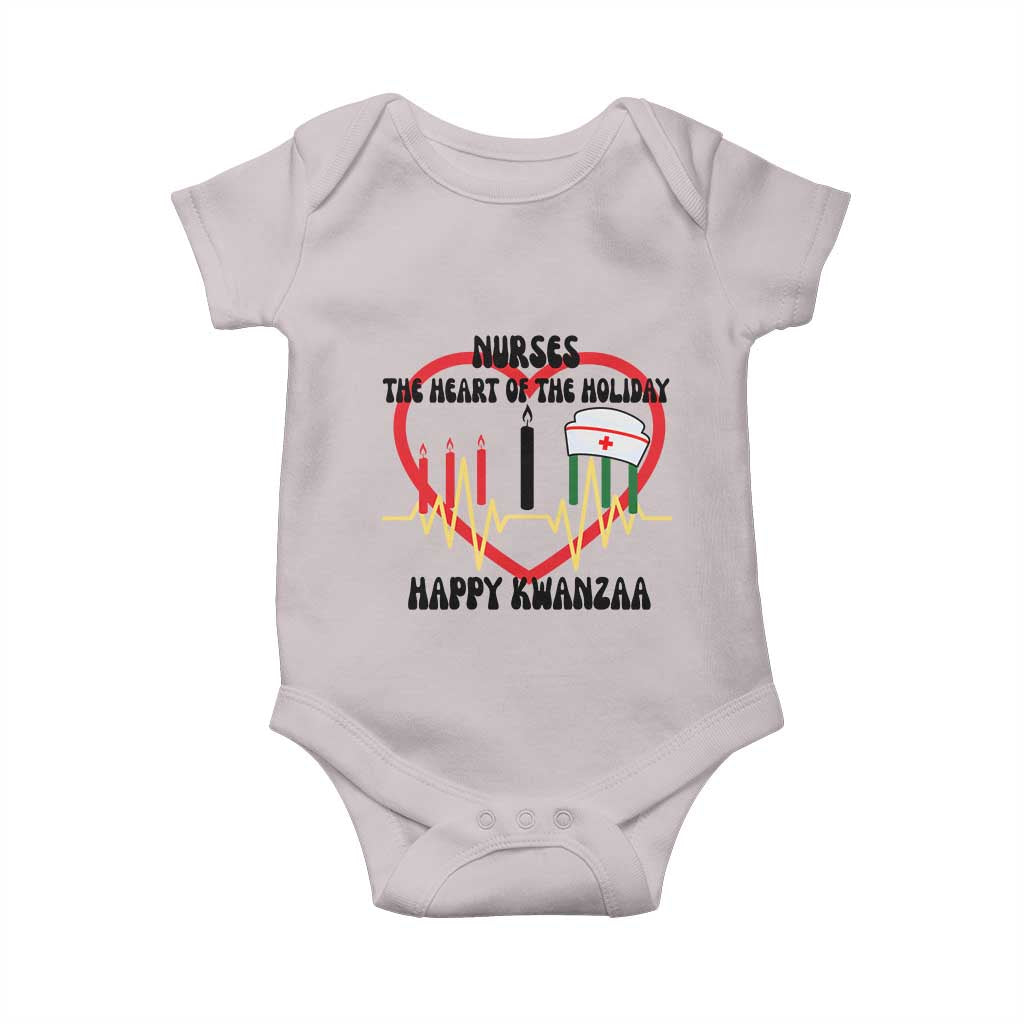 Nurse The Heart Of The Holiday Baby Onesie Happy Kwanzaa Medical Gift - Wonder Print Shop