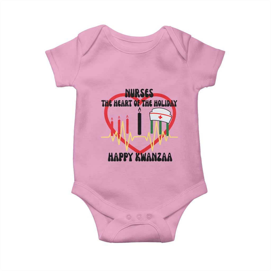 Nurse The Heart Of The Holiday Baby Onesie Happy Kwanzaa Medical Gift - Wonder Print Shop