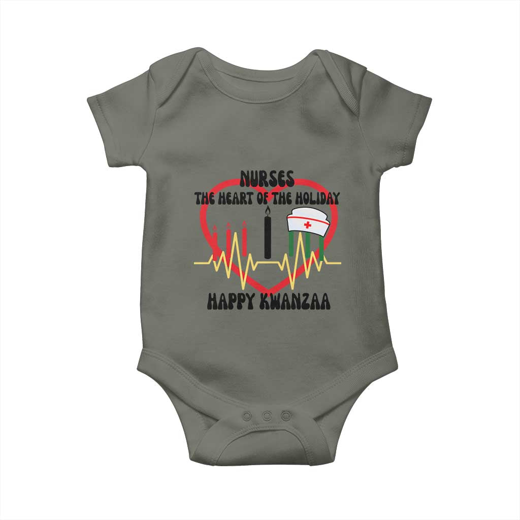 Nurse The Heart Of The Holiday Baby Onesie Happy Kwanzaa Medical Gift - Wonder Print Shop