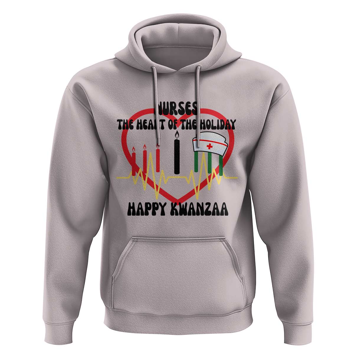 Nurse The Heart Of The Holiday Hoodie Happy Kwanzaa Medical Gift - Wonder Print Shop