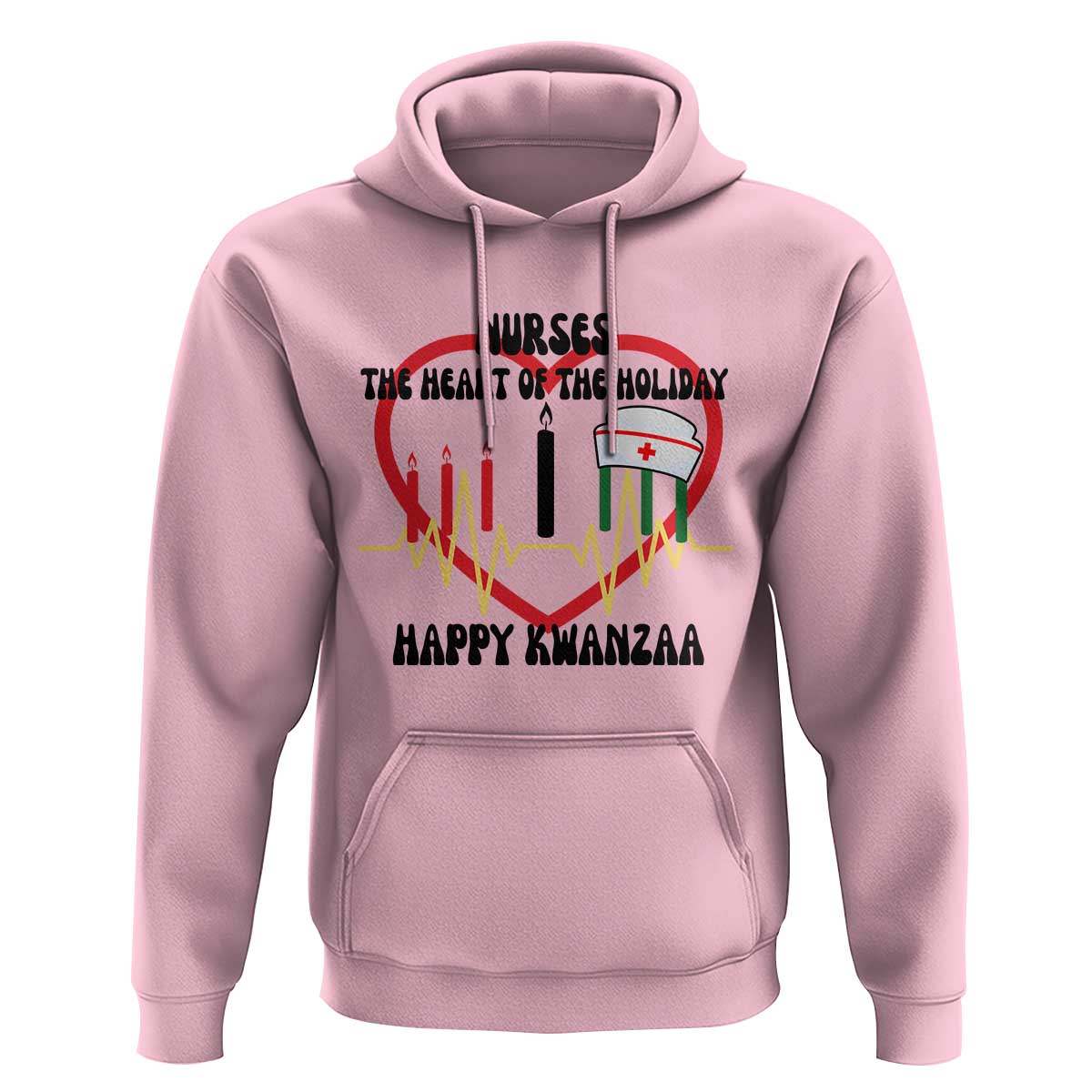 Nurse The Heart Of The Holiday Hoodie Happy Kwanzaa Medical Gift - Wonder Print Shop