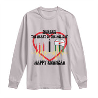 Nurse The Heart Of The Holiday Long Sleeve Shirt Happy Kwanzaa Medical Gift - Wonder Print Shop