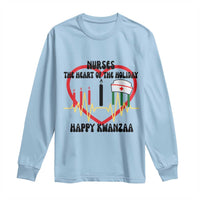 Nurse The Heart Of The Holiday Long Sleeve Shirt Happy Kwanzaa Medical Gift - Wonder Print Shop