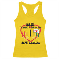Nurse The Heart Of The Holiday Racerback Tank Top Happy Kwanzaa Medical Gift - Wonder Print Shop