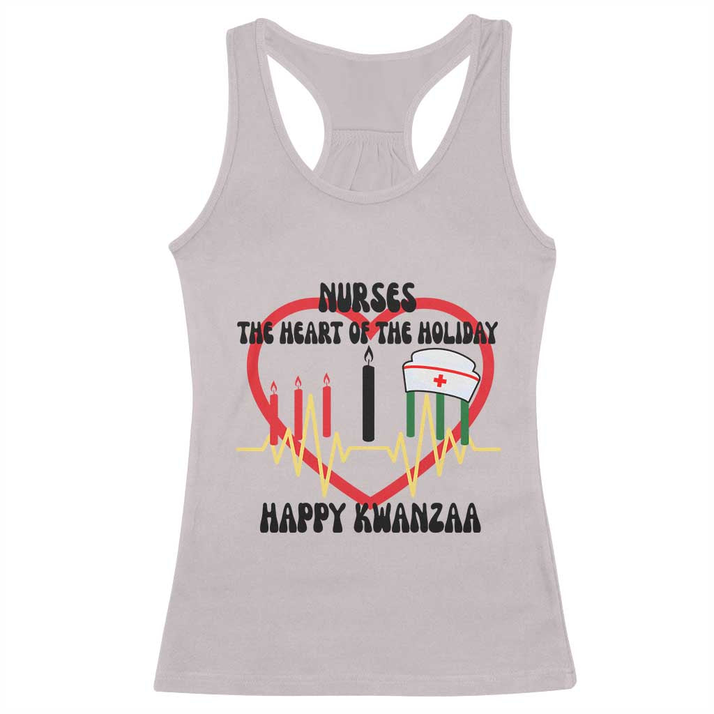Nurse The Heart Of The Holiday Racerback Tank Top Happy Kwanzaa Medical Gift - Wonder Print Shop