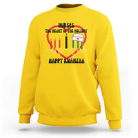 Nurse The Heart Of The Holiday Sweatshirt Happy Kwanzaa Medical Gift - Wonder Print Shop