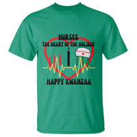Nurse The Heart Of The Holiday T Shirt Happy Kwanzaa Medical Gift - Wonder Print Shop