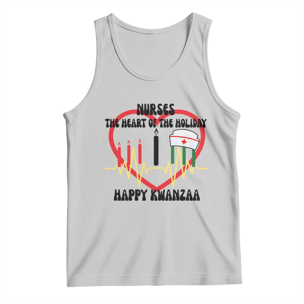 Nurse The Heart Of The Holiday Tank Top Happy Kwanzaa Medical Gift - Wonder Print Shop
