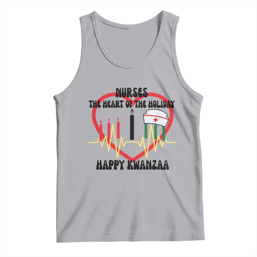 Nurse The Heart Of The Holiday Tank Top Happy Kwanzaa Medical Gift - Wonder Print Shop