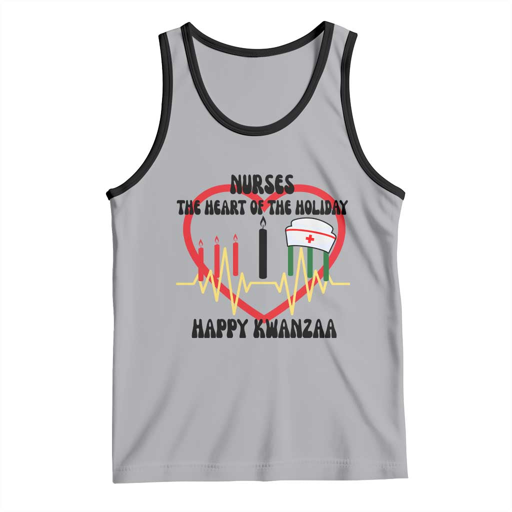 Nurse The Heart Of The Holiday Tank Top Happy Kwanzaa Medical Gift - Wonder Print Shop