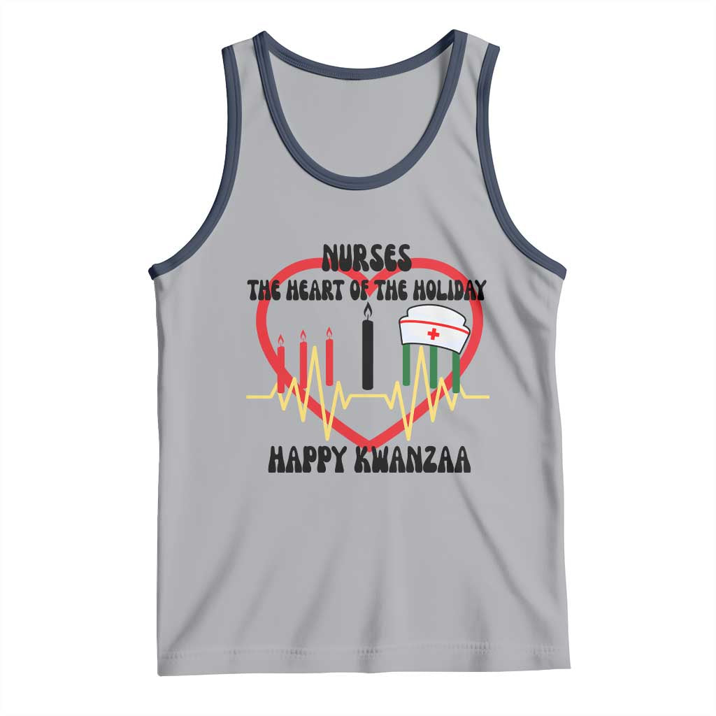 Nurse The Heart Of The Holiday Tank Top Happy Kwanzaa Medical Gift - Wonder Print Shop