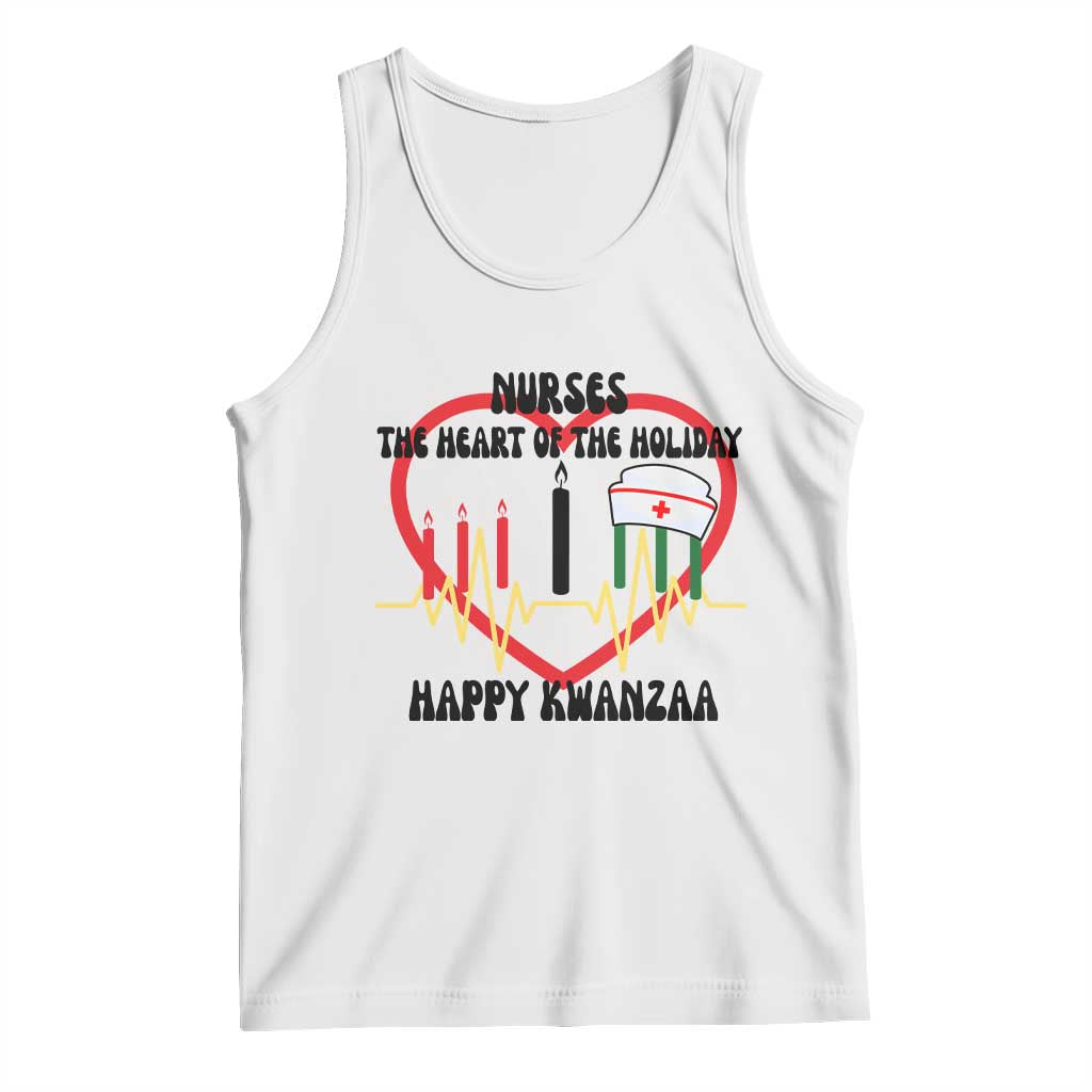 Nurse The Heart Of The Holiday Tank Top Happy Kwanzaa Medical Gift - Wonder Print Shop