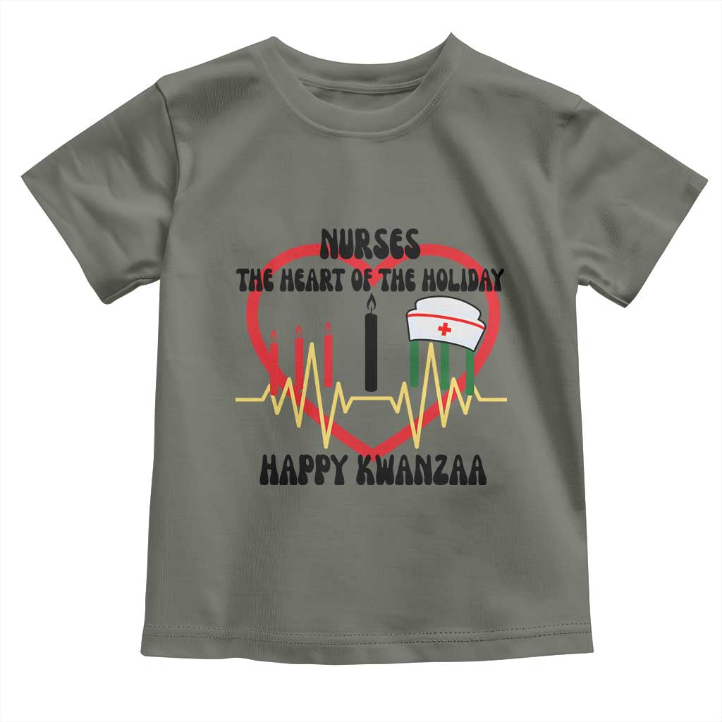 Nurse The Heart Of The Holiday Toddler T Shirt Happy Kwanzaa Medical Gift - Wonder Print Shop