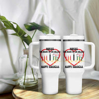 Nurse The Heart Of The Holiday Tumbler With Handle Happy Kwanzaa Medical Gift - Wonder Print Shop