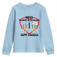 Nurse The Heart Of The Holiday Youth Sweatshirt Happy Kwanzaa Medical Gift - Wonder Print Shop
