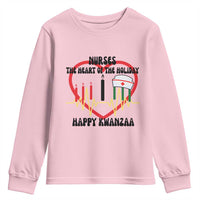 Nurse The Heart Of The Holiday Youth Sweatshirt Happy Kwanzaa Medical Gift - Wonder Print Shop