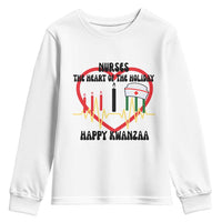 Nurse The Heart Of The Holiday Youth Sweatshirt Happy Kwanzaa Medical Gift - Wonder Print Shop