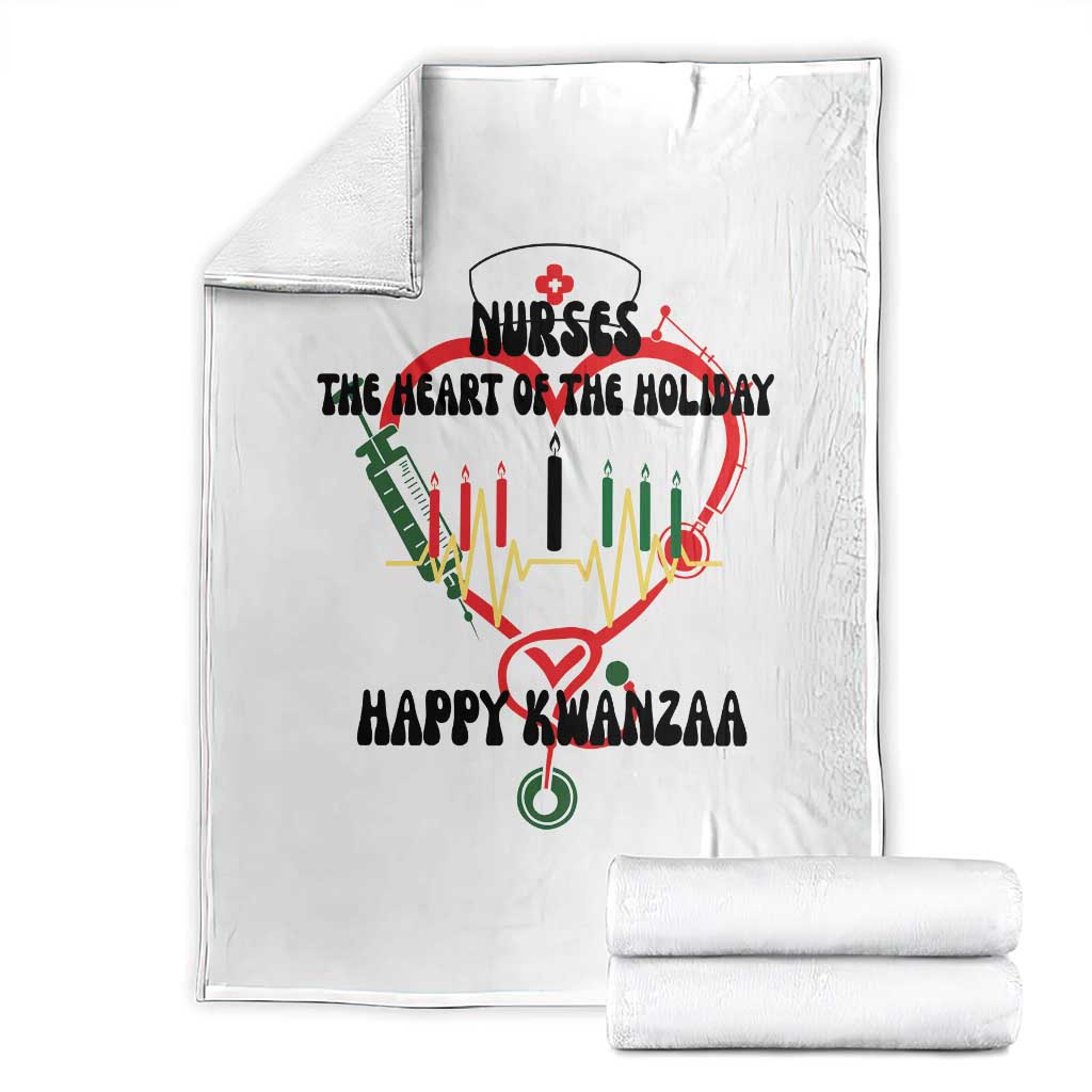 Nurses The Heart Of The Holiday Throw Blanket Kwanzaa Celebration Gift - Wonder Print Shop