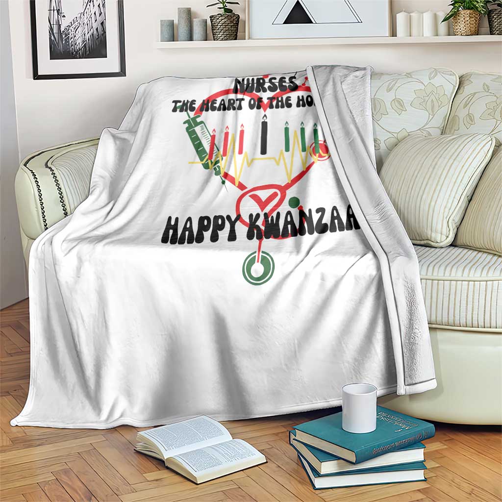Nurses The Heart Of The Holiday Throw Blanket Kwanzaa Celebration Gift - Wonder Print Shop