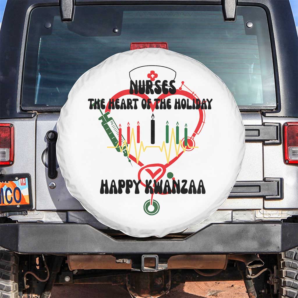Nurses The Heart Of The Holiday Spare Tire Cover Kwanzaa Celebration Gift - Wonder Print Shop