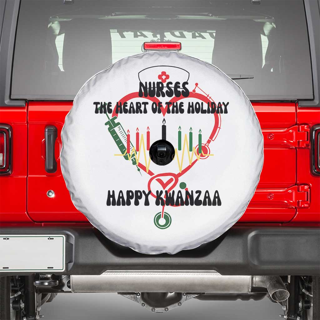 Nurses The Heart Of The Holiday Spare Tire Cover Kwanzaa Celebration Gift - Wonder Print Shop
