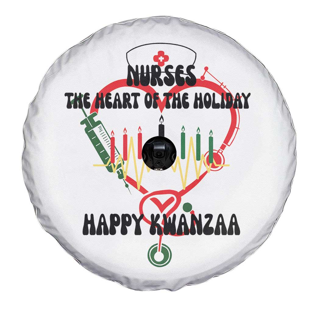 Nurses The Heart Of The Holiday Spare Tire Cover Kwanzaa Celebration Gift - Wonder Print Shop
