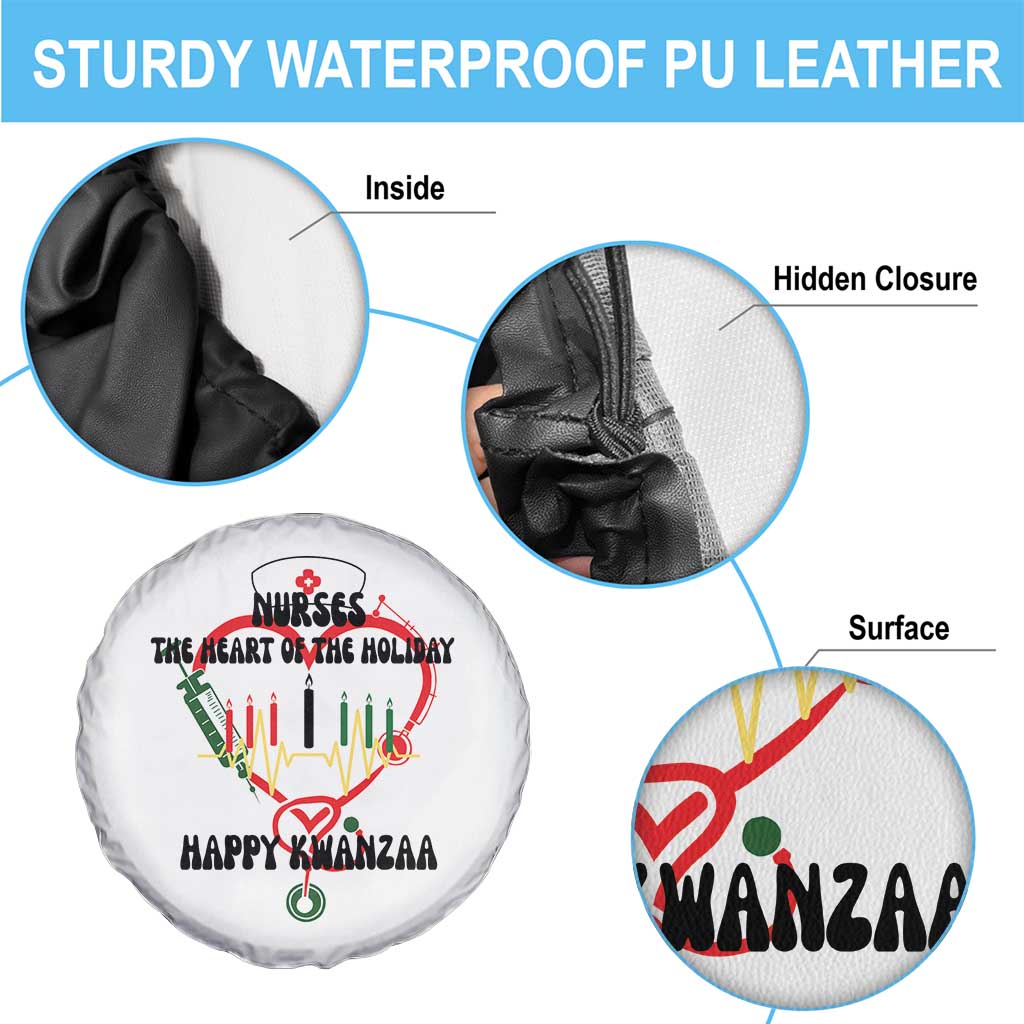 Nurses The Heart Of The Holiday Spare Tire Cover Kwanzaa Celebration Gift - Wonder Print Shop