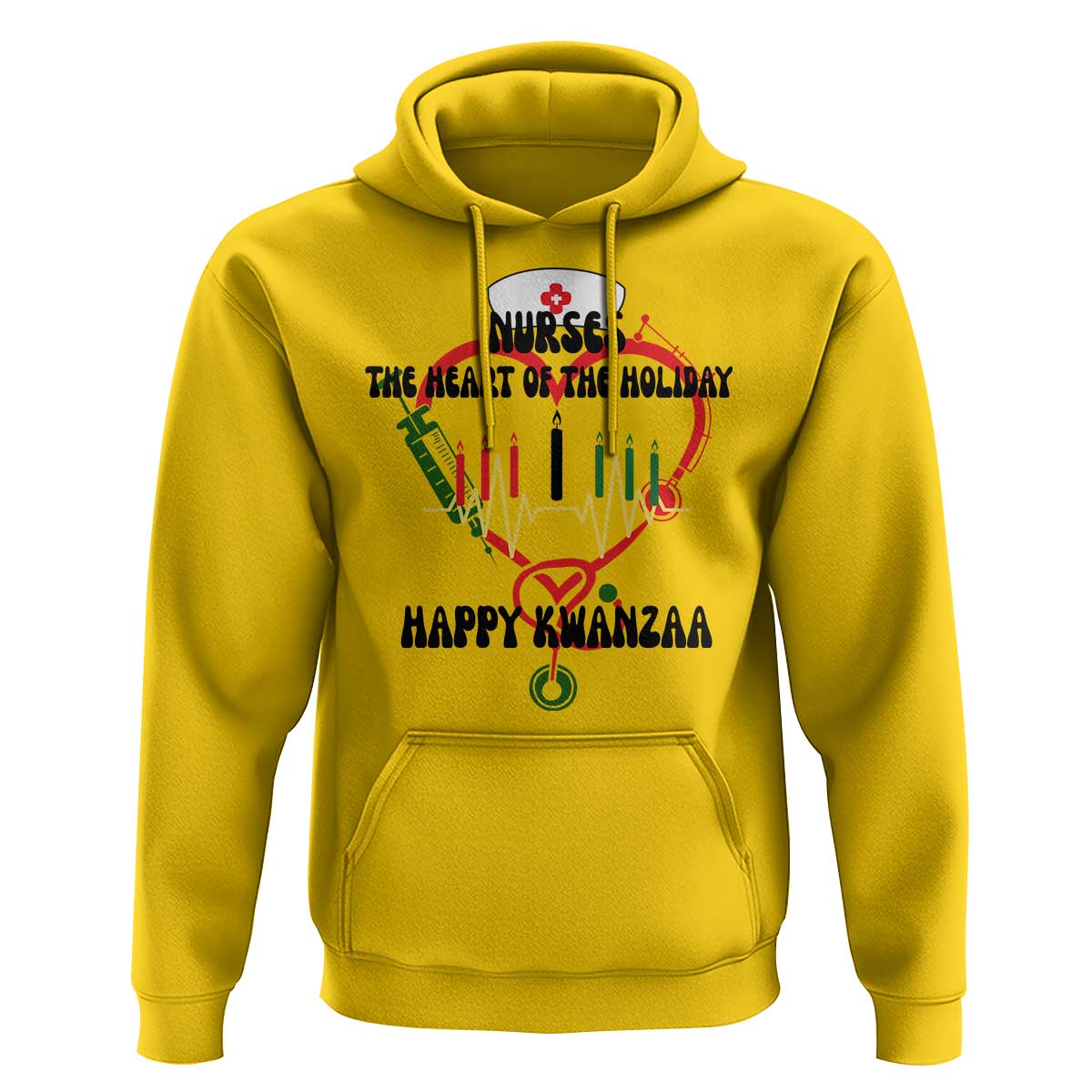 Nurses The Heart Of The Holiday Hoodie Kwanzaa Celebration Gift - Wonder Print Shop