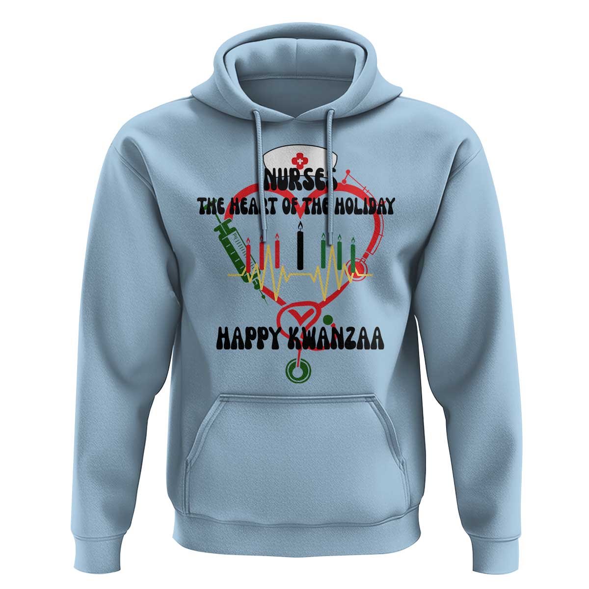 Nurses The Heart Of The Holiday Hoodie Kwanzaa Celebration Gift - Wonder Print Shop